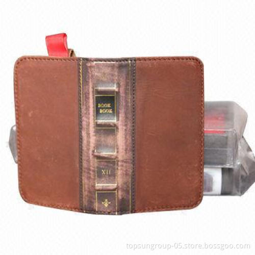 New leather retro phone holster for iPhone 5, looks like an old book